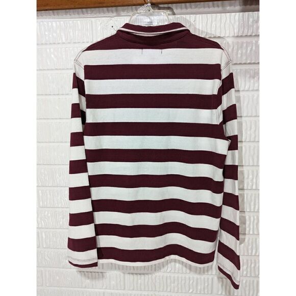 J. Crew Mens Sweatshirt Mercantile 100% Cotton Stripe Red Size Small NWT - Picture 3 of 5